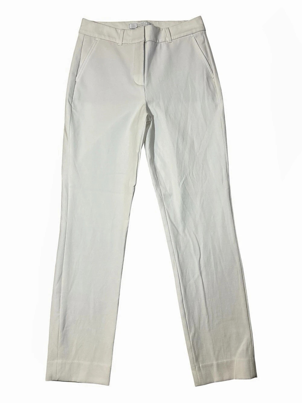 White House Black Market Pants, Slim Straight, 26x27, Size 2, 27L, Short, White